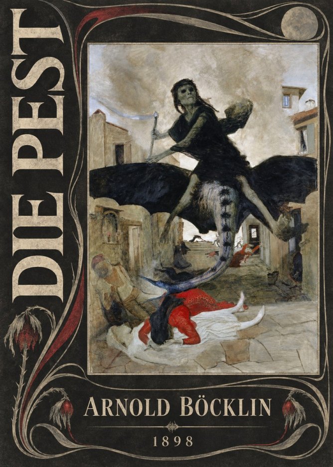 Arnold Böcklin Die Pest I No5 - Plakat