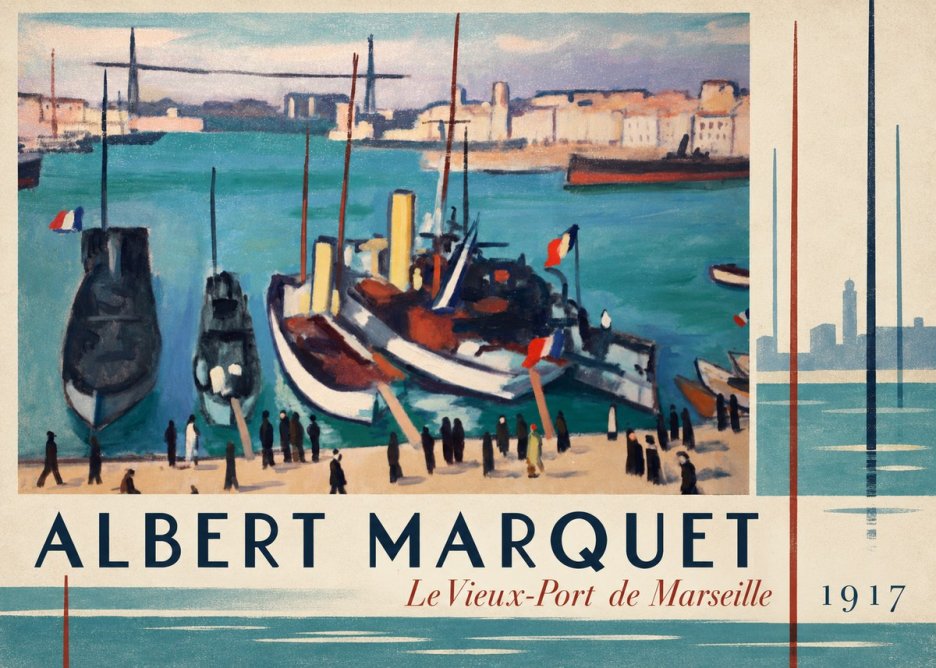 Albert Marquet Le Vieux-port De Marseille No3 - Plakat