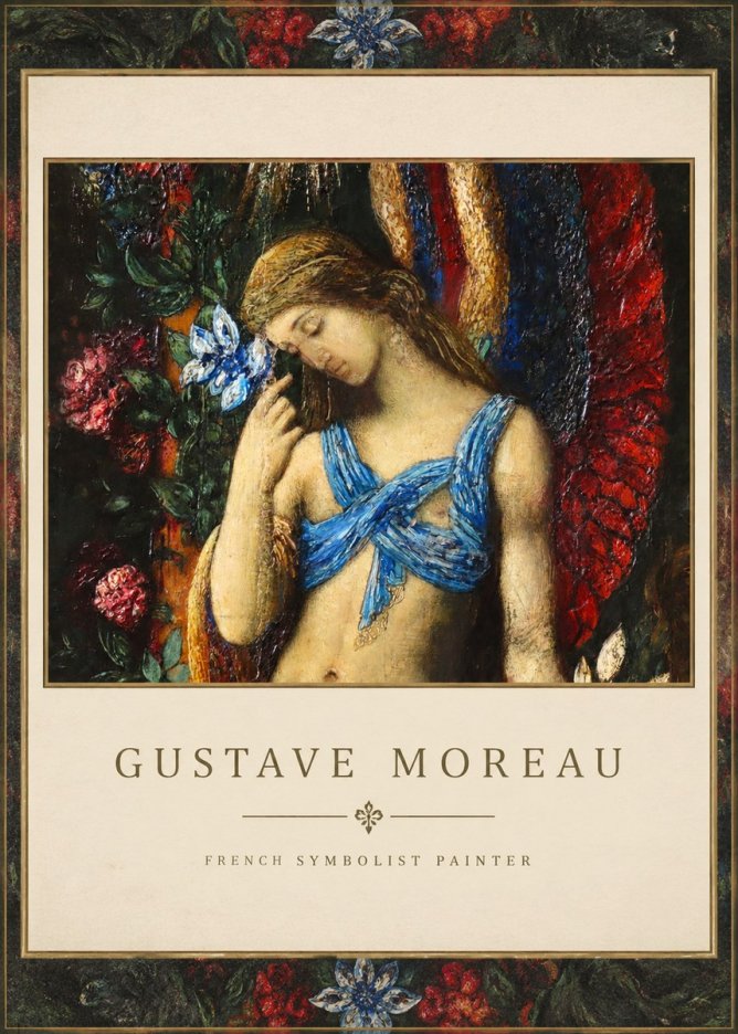 Gustave Moreau The Angel of Death No1 - Plakat