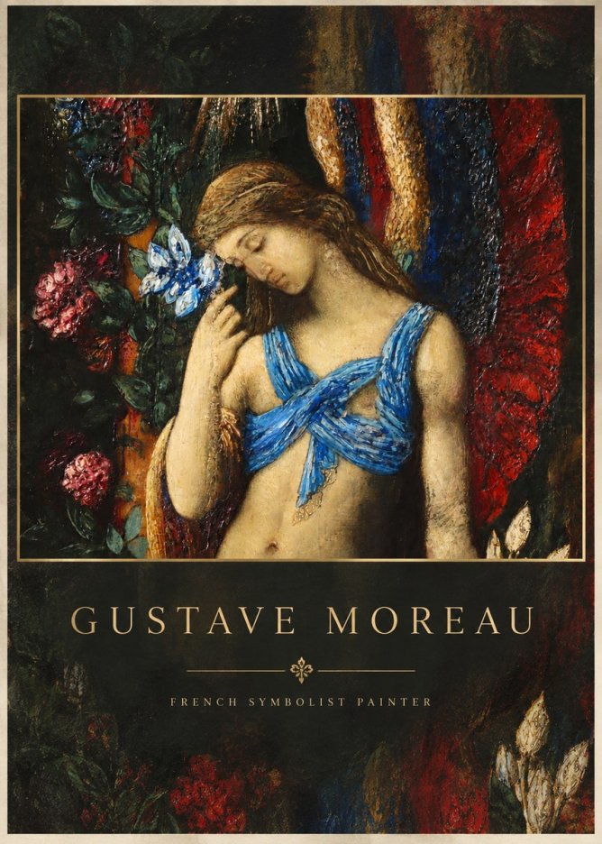Gustave Moreau The Angel of Death No2 - Plakat
