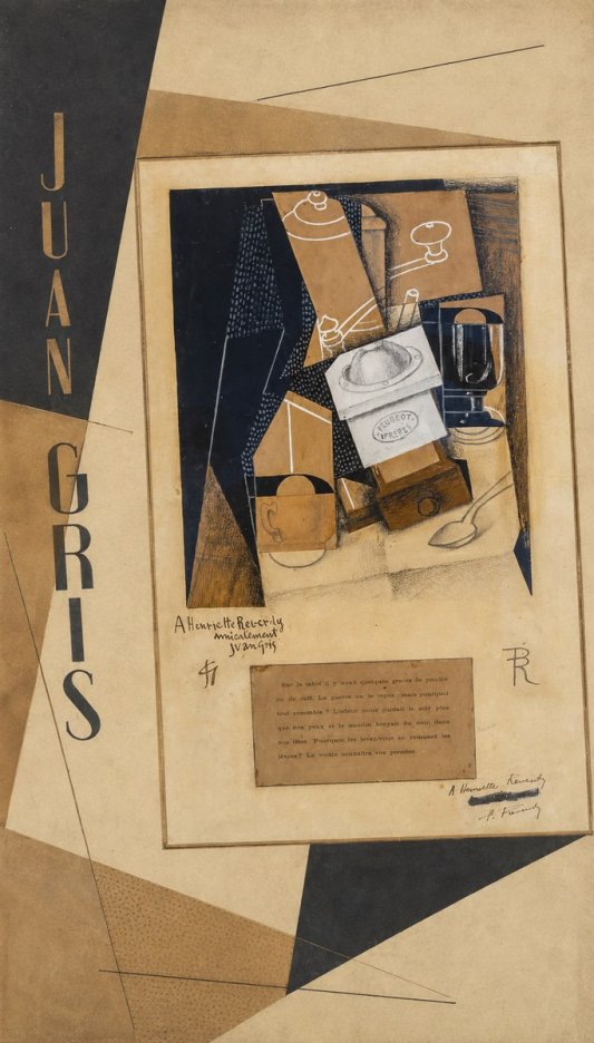 Juan Gris Still Life with Coffee Grinder I No2 - Plakat