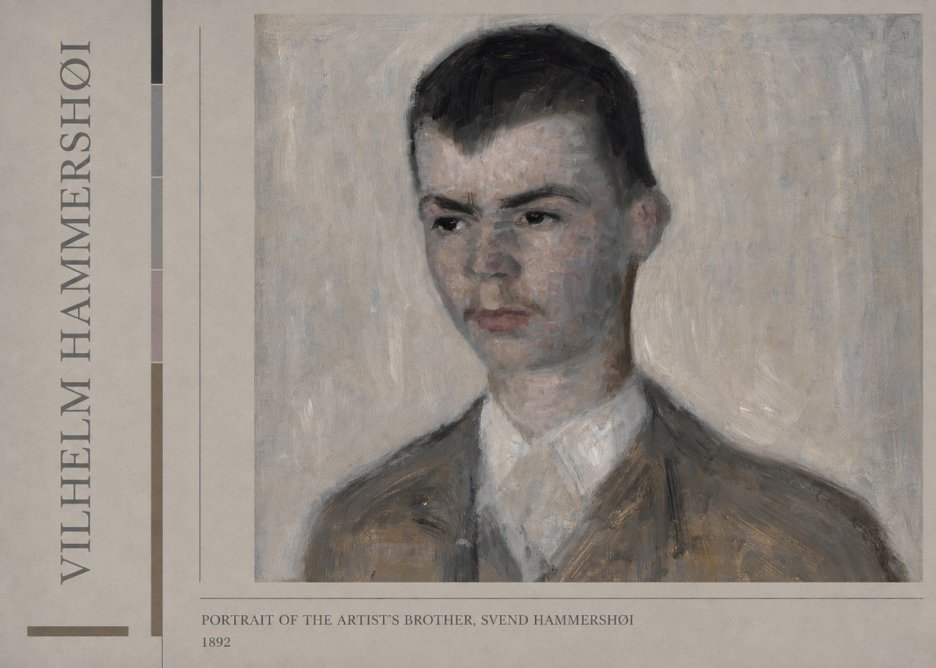 Vilhelm Hammershøi Portrait of the Artist's Brother, Svend Hammershøi No3 - Plakat