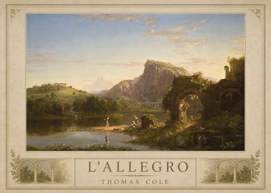 Thomas Cole L'allegro No1 - Plakat