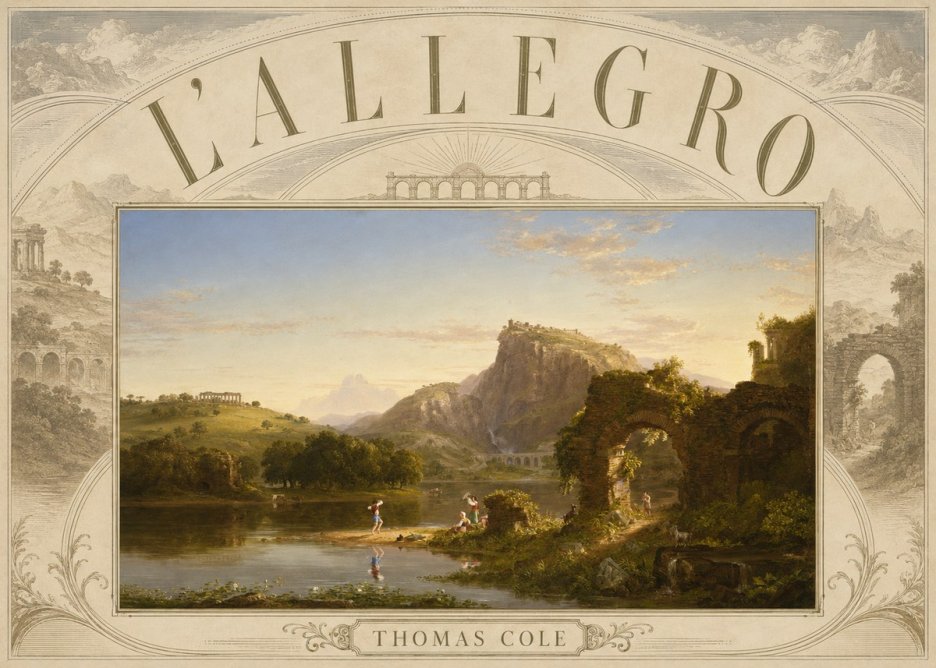 Thomas Cole L'allegro No6 - Plakat