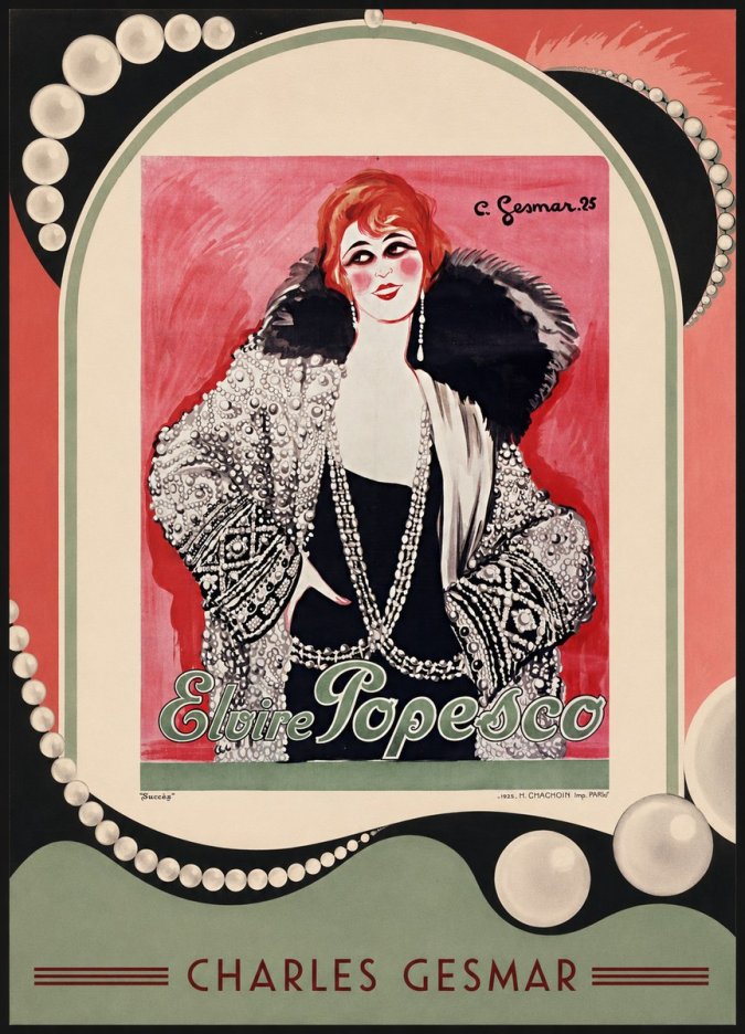 Charles Gesmar Elvire Popesco I No6 - Plakat