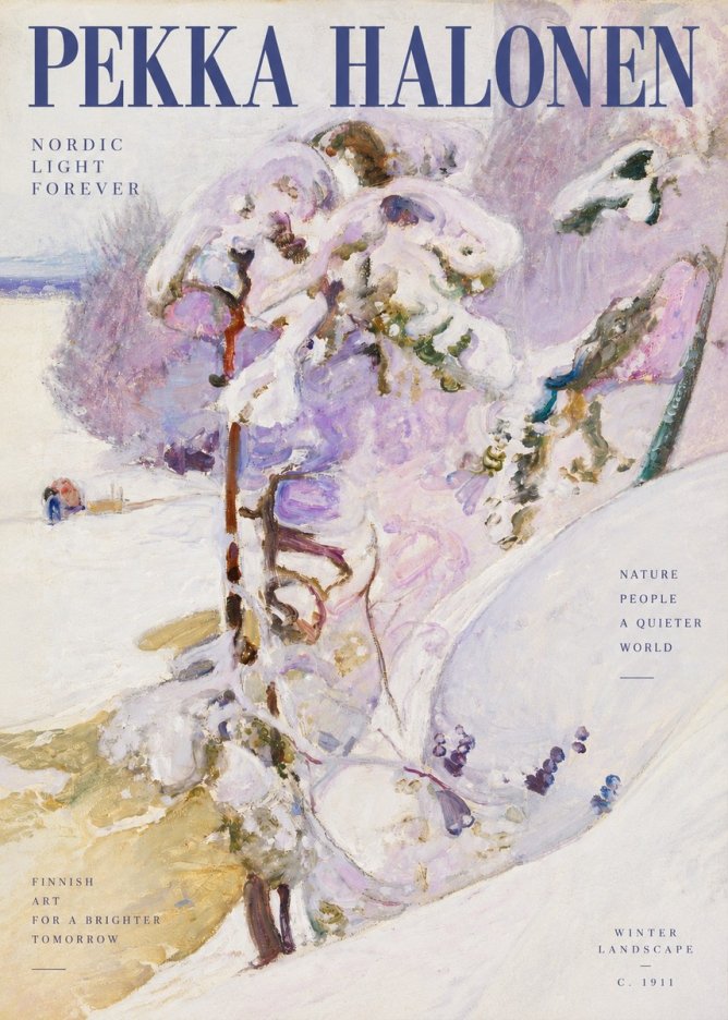Pekka Halonen Winter Landscape No2 - Plakat