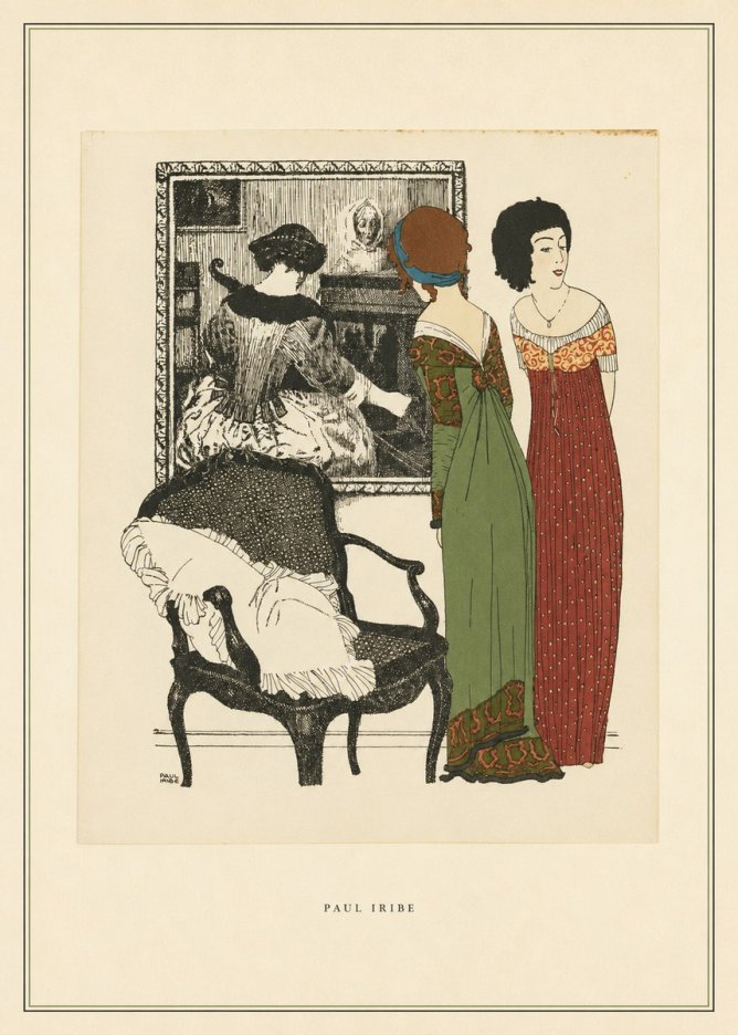 Paul Iribe Elegant Interior Scene No4 - Plakat