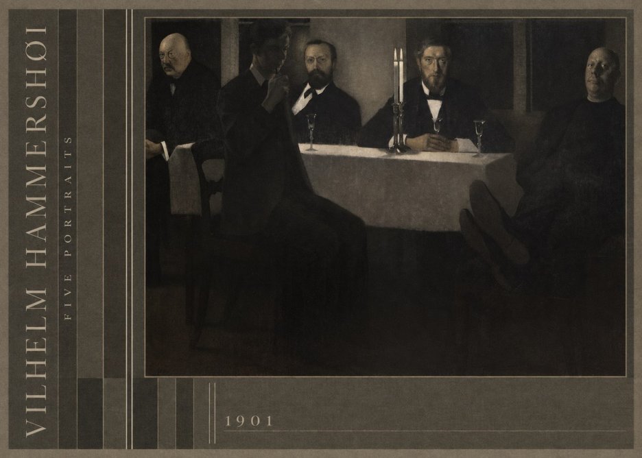 Vilhelm Hammershøi Five Portraits I No3 - Plakat