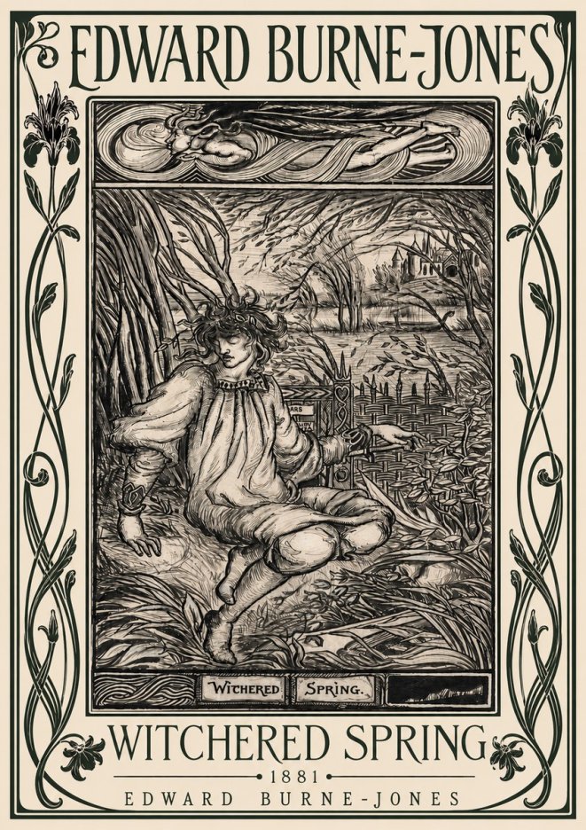 Edward Burne-Jones Withered Spring No5 - Plakat