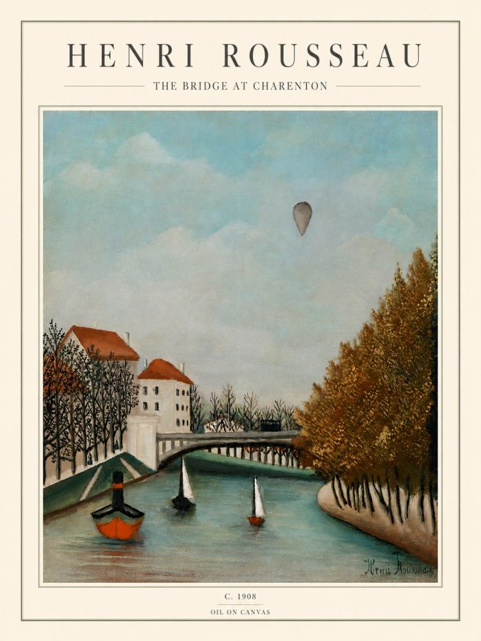 Rousseau The Bridge at Sevres No5 - Plakat