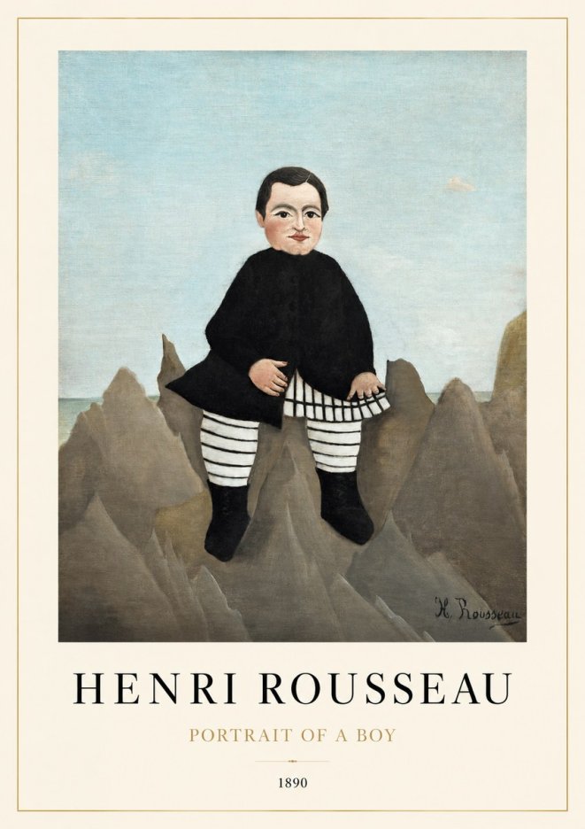 Rousseau Portrait of a Boy No1 - Plakat