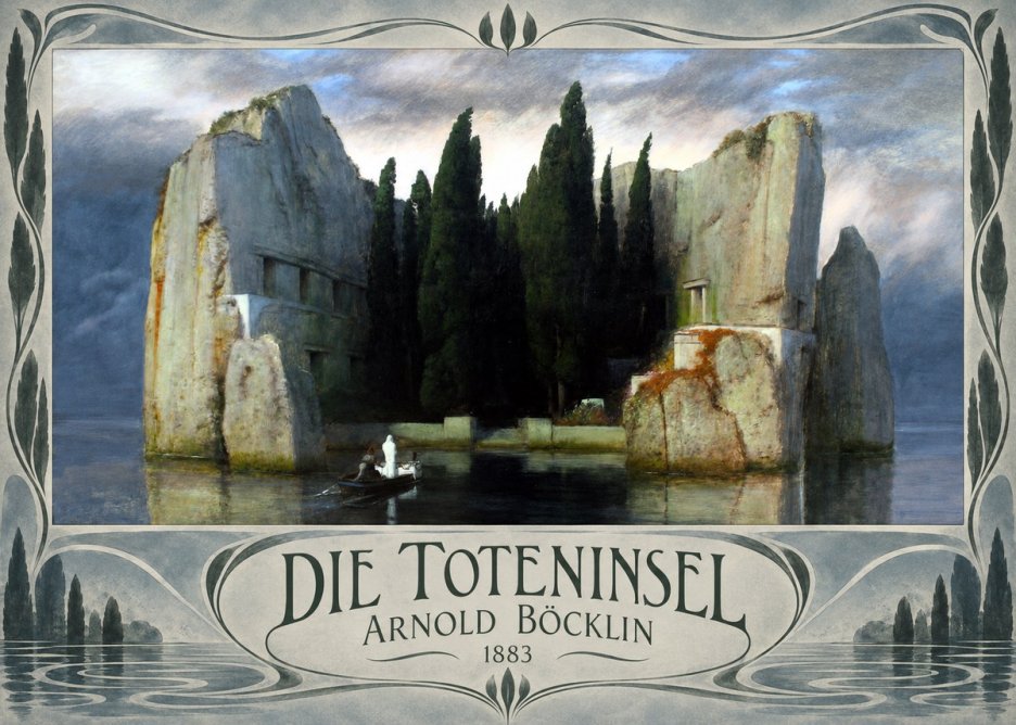 Arnold Böcklin Die Toteninsel I No3 - Plakat