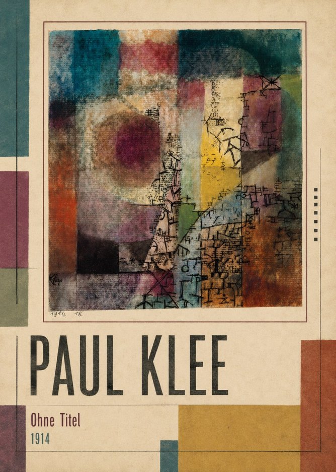 Paul Klee Ohne Titel I No1 - Plakat