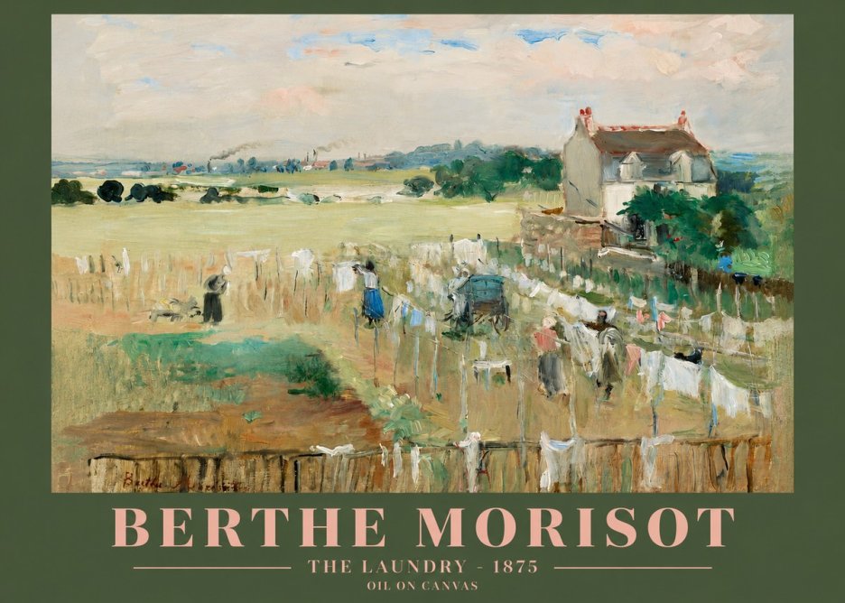 Berthe Morisot The Laundry - 1875 No2 - Plakat