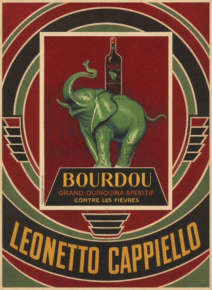 Leonetto Cappiello Bourdou No4 - Plakat