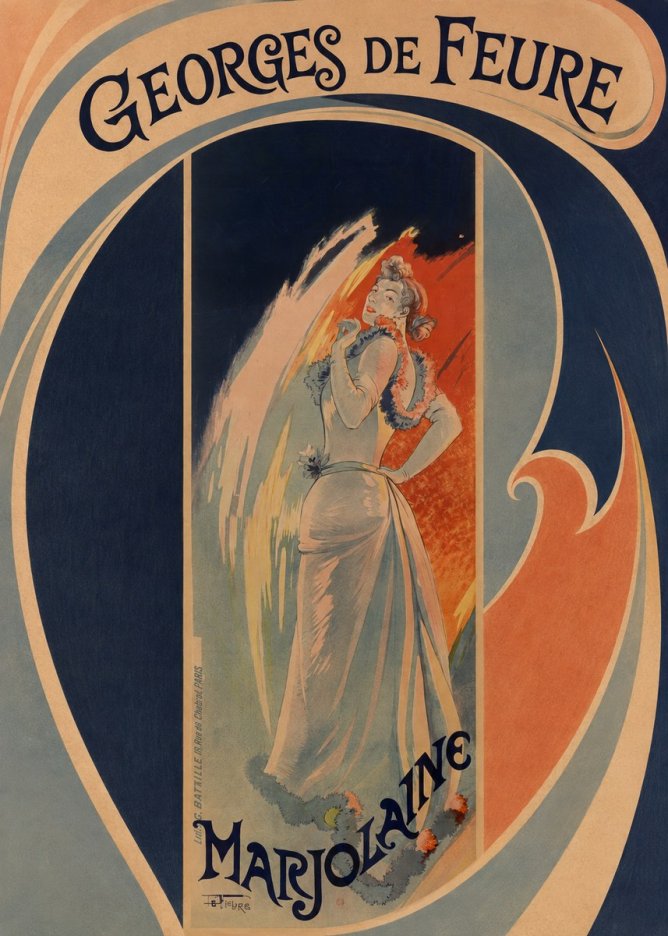 Georges de Feure Marjolaine No3 - Plakat