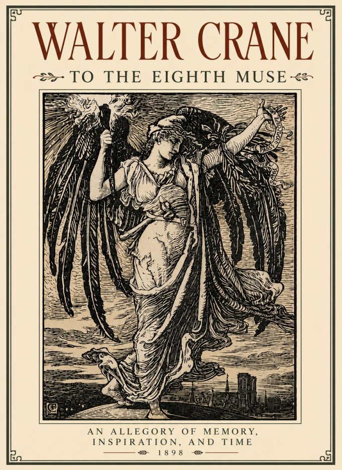 Walter Crane To the Eighth Muse No6 - Plakat