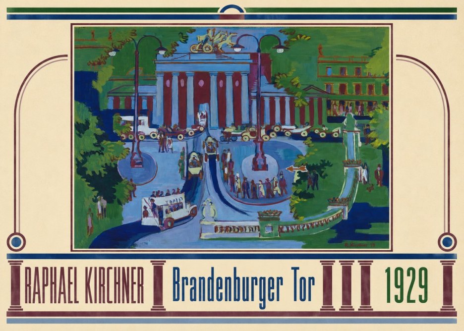 Raphael Kirchner Brandenburger Tor 1929 No3 - Plakat