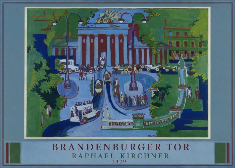Raphael Kirchner Brandenburger Tor 1929 No4 - Plakat
