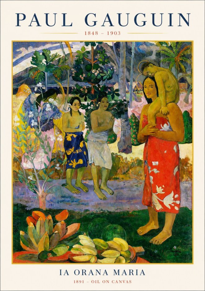 Paul Gauguin Ia Orana Maria No1 - Plakat