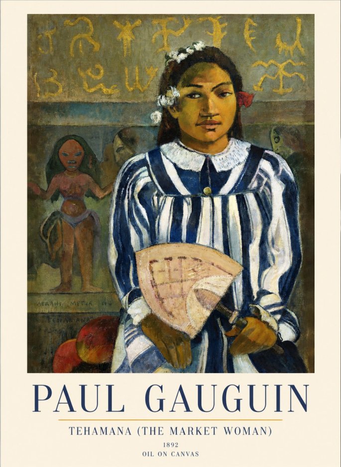 Paul Gauguin Merahi Metua (Young Woman) No6 - Plakat
