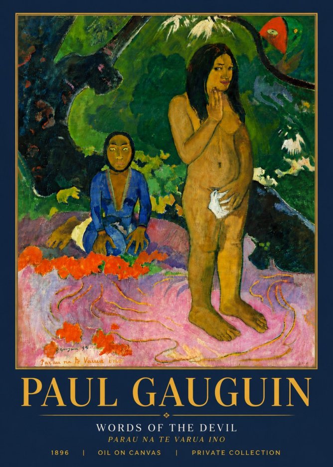 Paul Gauguin Words of the Devil No6 - Plakat