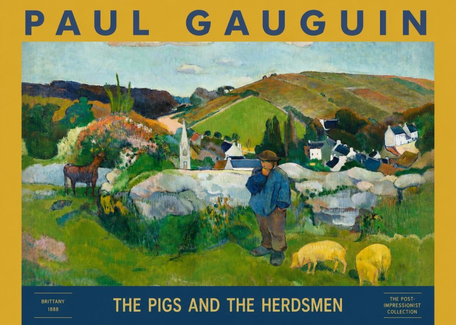 Paul Gauguin The Pigs and the Herdsmen No3 - Plakat