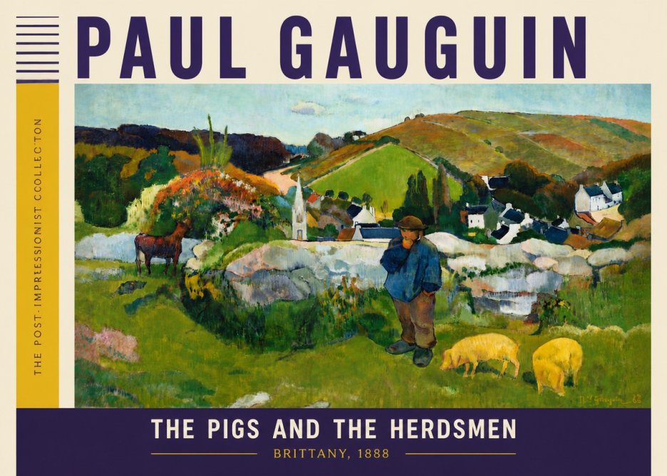 Paul Gauguin The Pigs and the Herdsmen No6 - Plakat