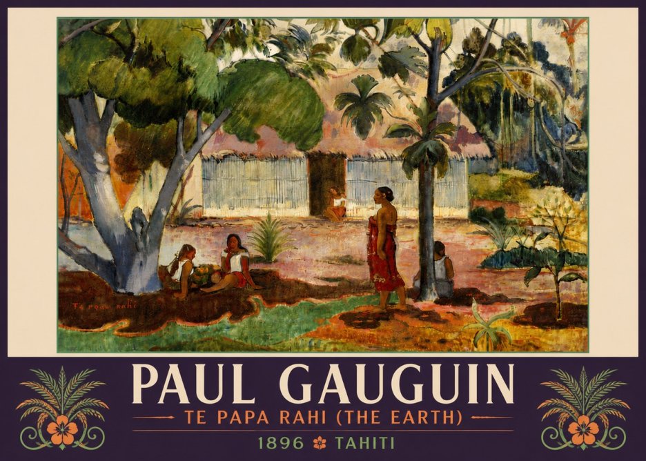 Paul Gauguin Te Papa Rahi (the Earth) No5 - Plakat