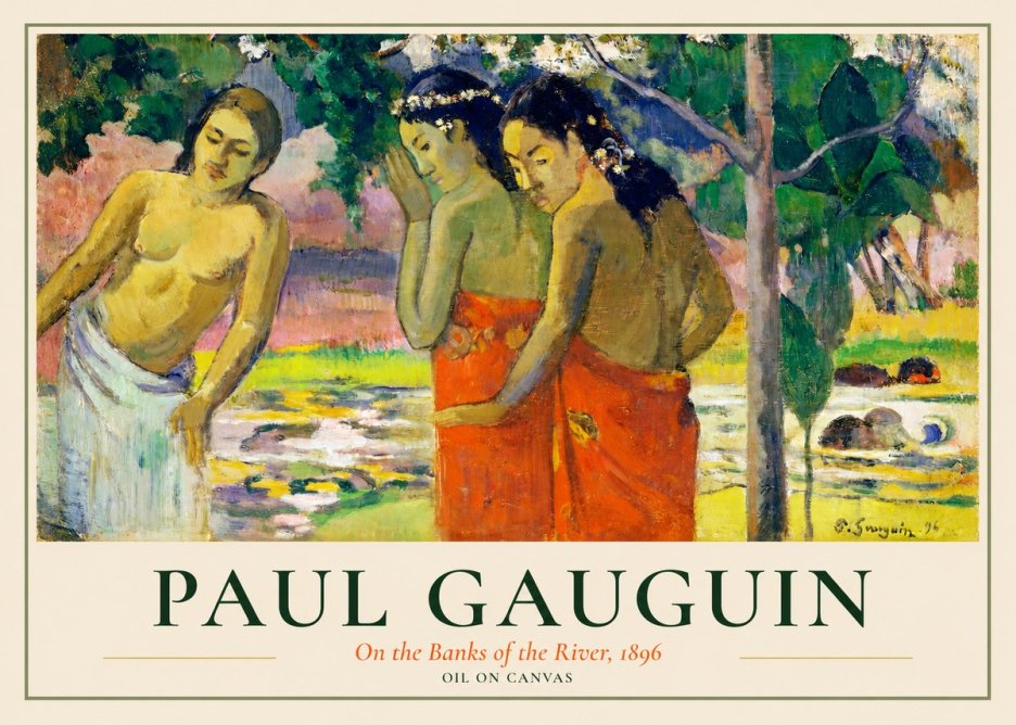 Paul Gauguin On the Banks of the River, 1896 No1 - Plakat