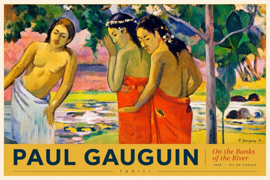 Paul Gauguin On the Banks of the River, 1896 No2 - Plakat