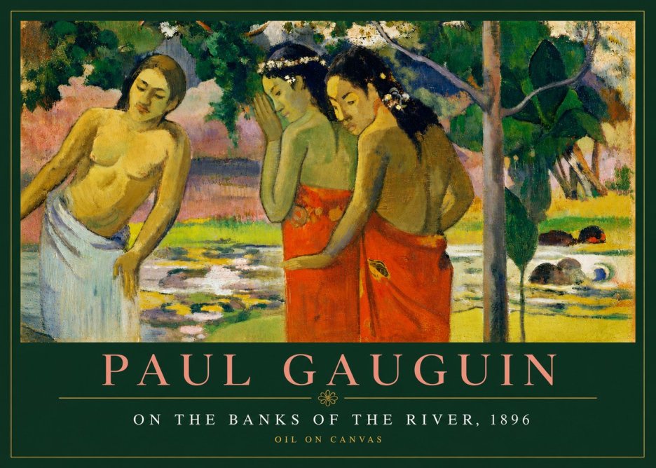 Paul Gauguin On the Banks of the River, 1896 No3 - Plakat