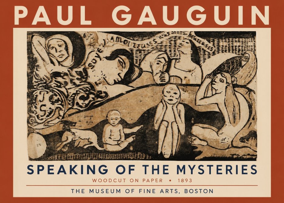 Paul Gauguin Speaking of the Mysteries No4 - Plakat