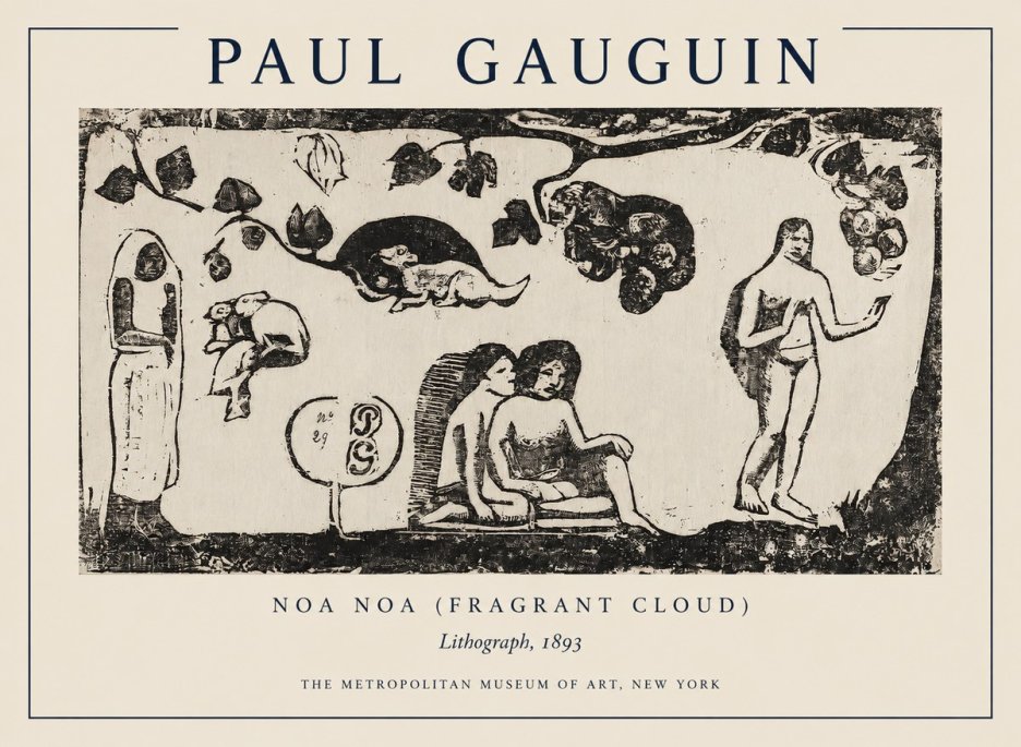 Paul Gauguin Noa Noa (Frieze of Life) No5 - Plakat