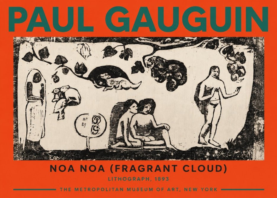 Paul Gauguin Noa Noa (Frieze of Life) No6 - Plakat