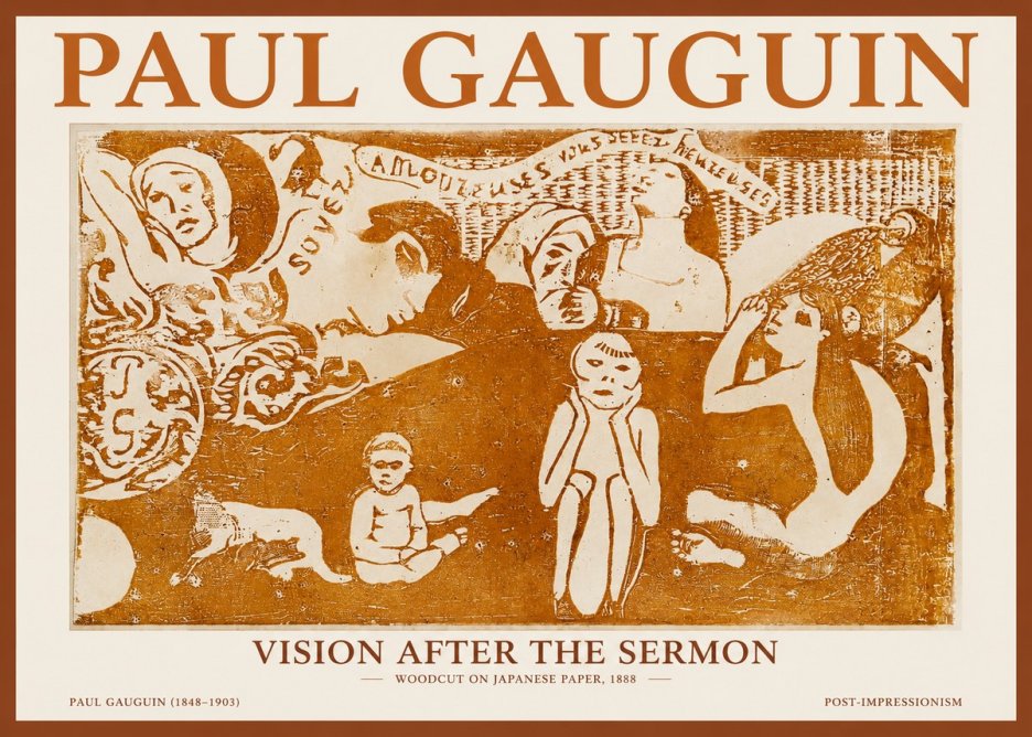 Paul Gauguin Amoureuses (Lovers) No2 - Plakat