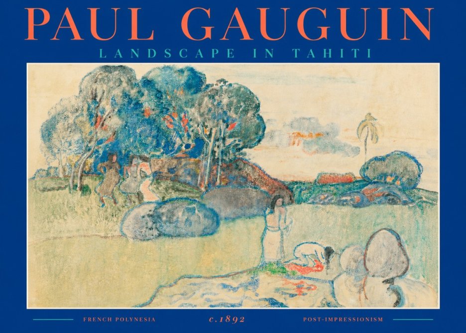 Paul Gauguin Landscape in Tahiti I No2 - Plakat