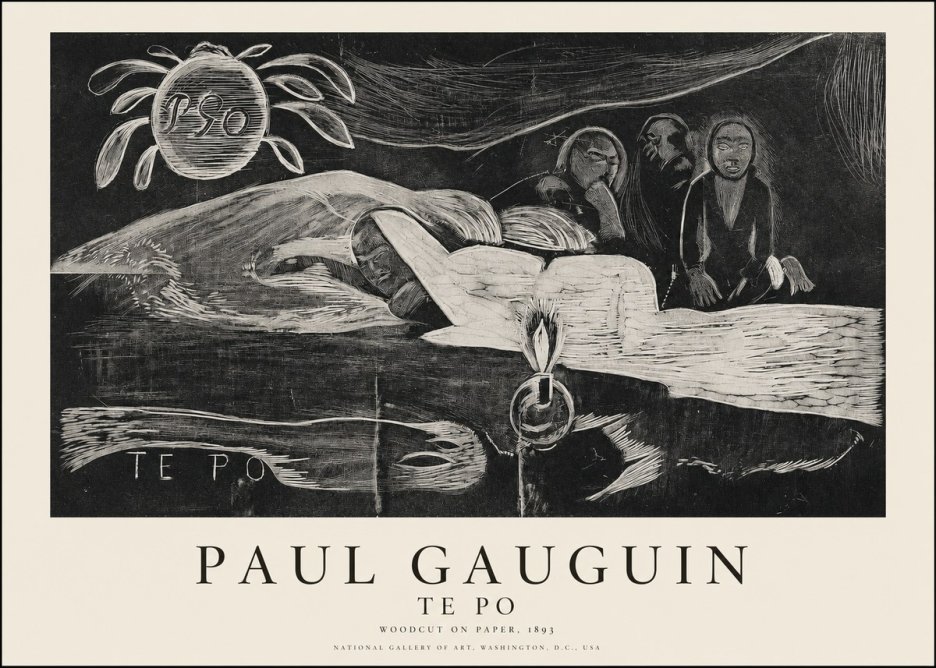 Paul Gauguin Te Po No1 - Plakat
