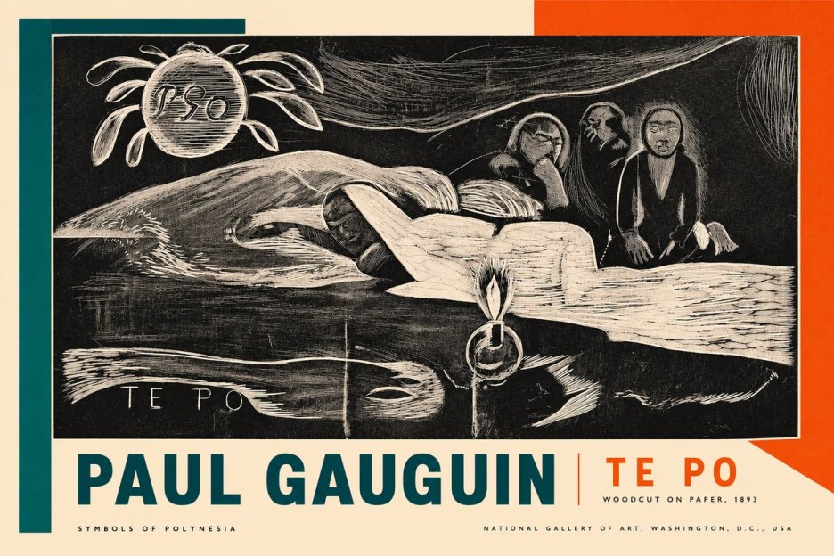 Paul Gauguin Te Po No2 - Plakat