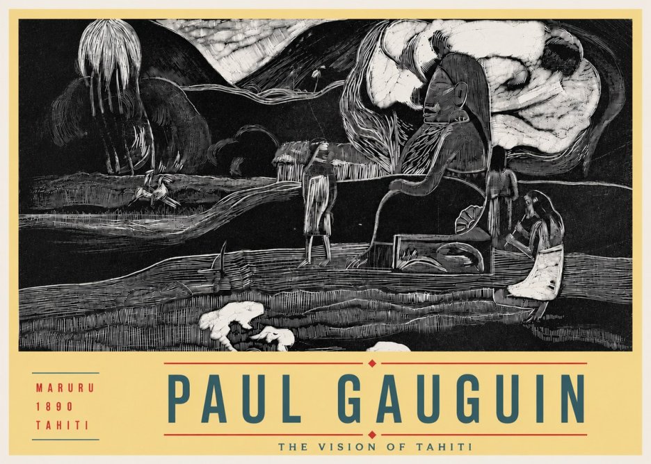 Paul Gauguin Maruru No4 - Plakat