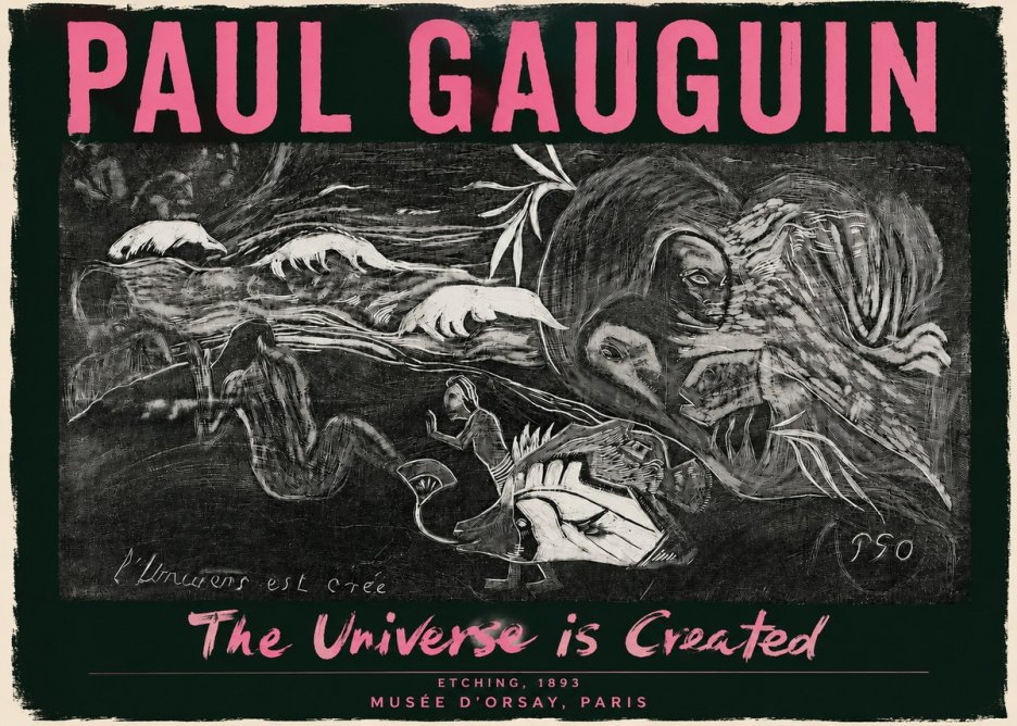 Paul Gauguin The Universe Is Created I No3 - Plakat