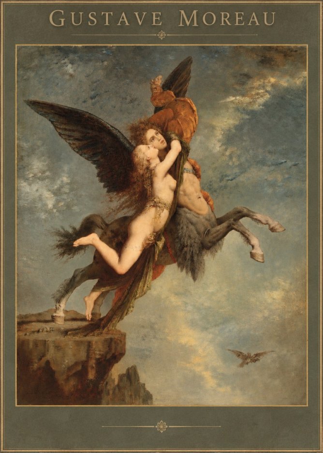Gustave Moreau The Chimaera No2 - Plakat
