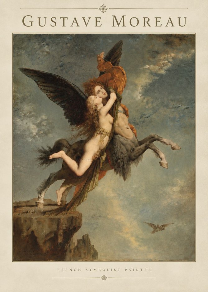 Gustave Moreau The Chimaera No3 - Plakat