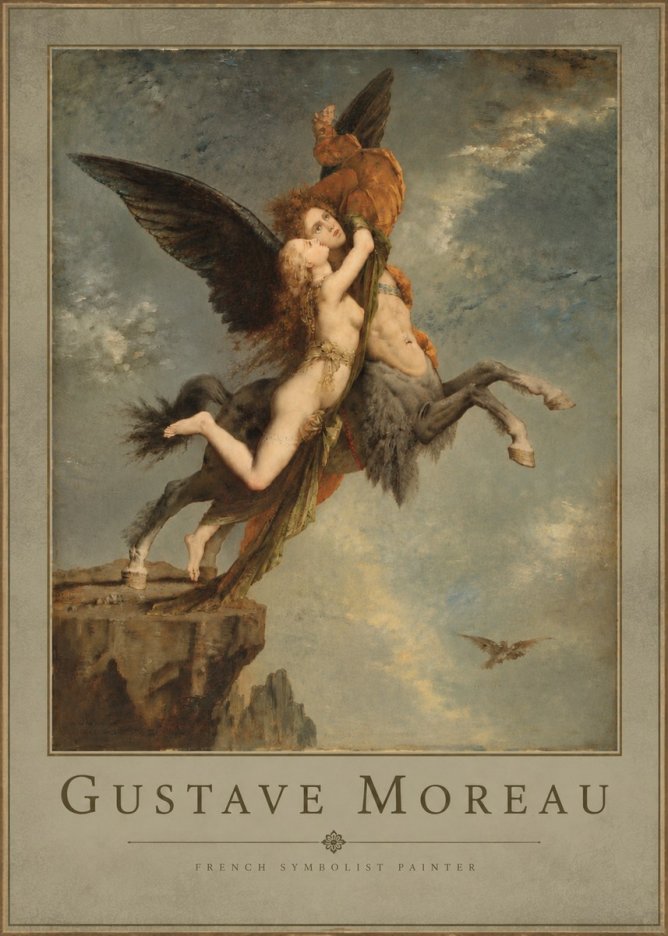 Gustave Moreau The Chimaera No4 - Plakat