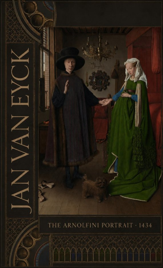 Jan van Eyck The Arnolfini Portrait I No3 - Plakat
