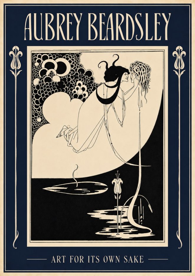 Aubrey Beardsley Art for Its Own Sake No2 - Plakat