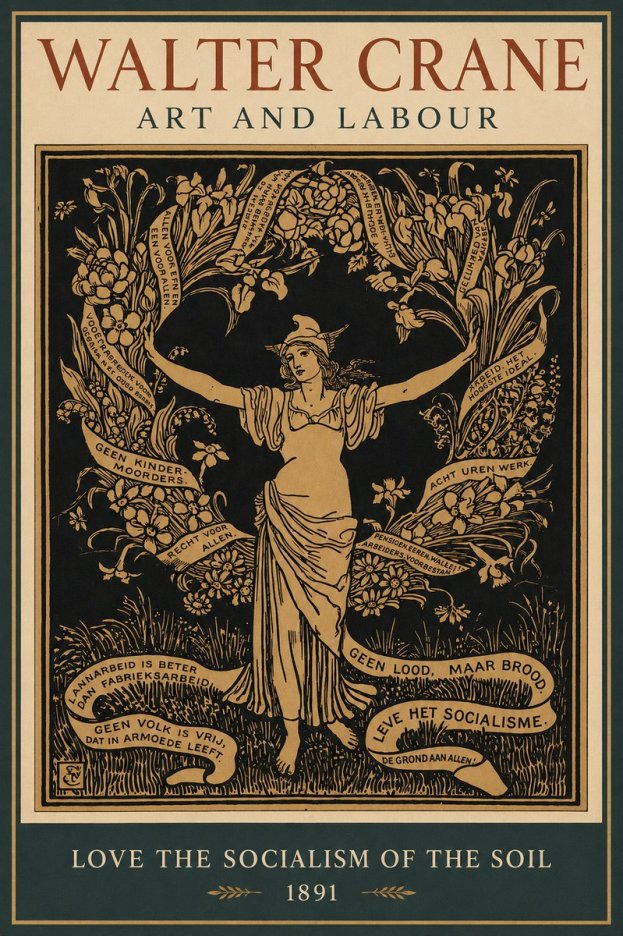 Walter Crane Art and Labour No2 - Plakat