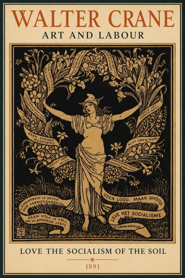 Walter Crane Art and Labour No4 - Plakat
