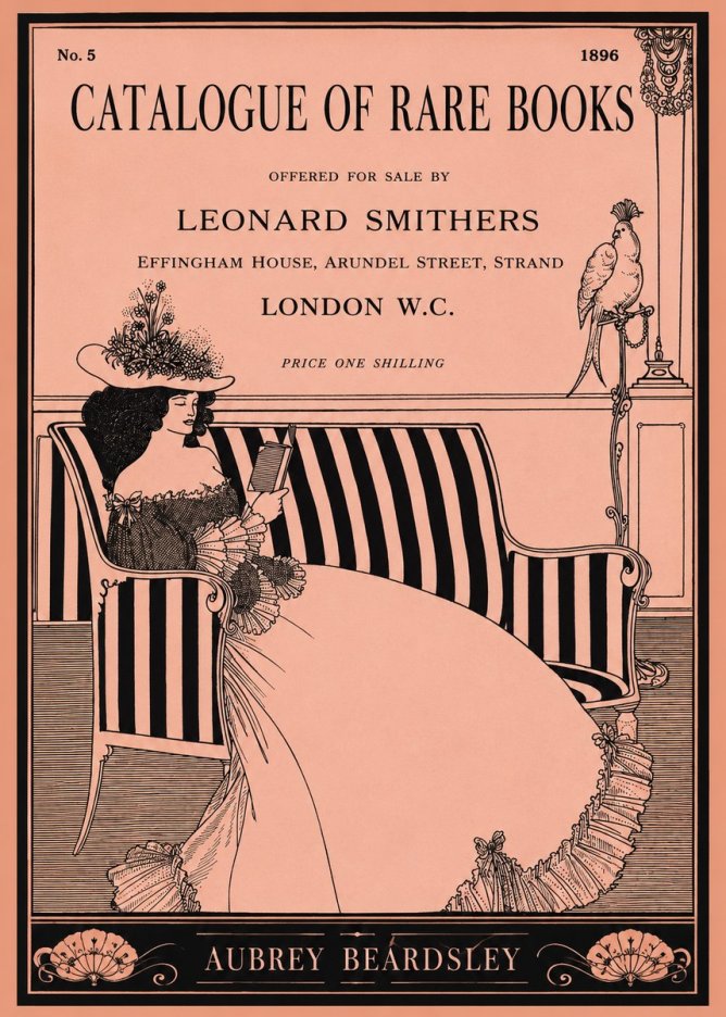 Aubrey Beardsley Catalogue of Rare Books No1 - Plakat