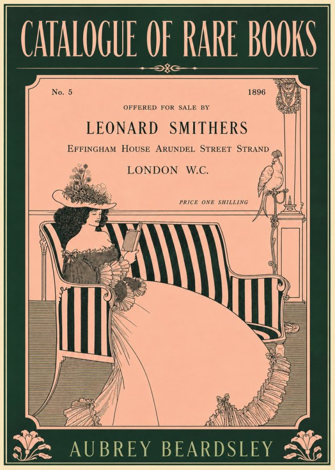 Aubrey Beardsley Catalogue of Rare Books No5 - Plakat